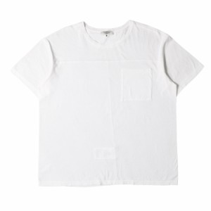VALENTINO ヴァレンティノ Tシャツ サイズ:L バックスタッズ ポケット クルーネック 半袖Tシャツ KV0MG03C381 ホワイト 白 イタリア製 ト