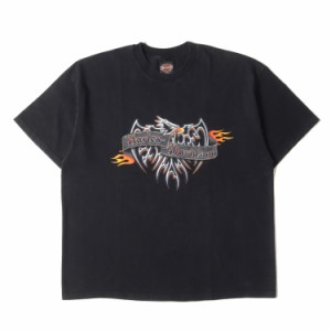 HARLEY-DAVIDSON ハーレーダビッドソン Tシャツ サイズ:XL 00s R.K.STRATMAN イーグル エンブム クルーネック 半袖Tシャツ USA製 / Hanes