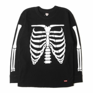 Supreme シュプリーム Tシャツ サイズ:XL / 21AW Hanes ボーンプリント サーマル ロングスリーブTシャツ Bones Thermal Crew ブラック 黒
