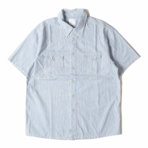 fragment design フラグメント デザイン シャツ サイズ:L / 00s Levis Fenom ヴィンテージ加工 ヒッコリーストライプ ウエスタン 半袖シ