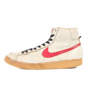 NIKE / vintage ナイキ ヴィンテージ サイズ:28.0cm / 80s BLAZER LEATHER HI 1982年製 / 台湾製 ブレザー レザー ハイ ホワイト レッド 