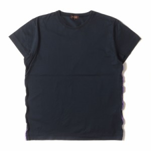 Paul Smith ポールスミス Tシャツ サイズ:M サイドラインテープ クルーネック 半袖Tシャツ COLLECTION ネイビー 紺 日本製 トップス カッ