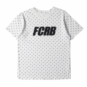 F.C.Real Bristol エフシーレアルブリストル Tシャツ サイズ:XL ロゴワッペン 刺繍 ドット クルーネック 半袖Tシャツ FCRB-156026 ホワイ