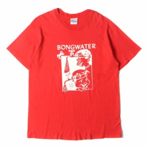 80s Bongwater クルーネック 半袖Tシャツ Hanesボディ USA製 レッド サイズ:XL 80年代 Vintage Music Item ヴィンテージミュージック ト