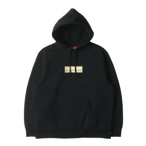 SUPREME ブラック パーカー　おまけ付 24AW Week1 Supreme SMALL BOX ZIP UP HOODED SWEATSHIRT