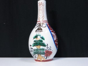 国産 神棚用■2本組 錦玉神酒■一対 6寸 高さ17.4ｃｍ