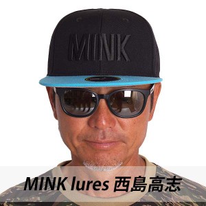 キャップ 釣り フィッシング メッシュ 琵琶湖バスフィッシングプロガイド 西島高志 FISHING GEAR GUEST-ONE ゲストワン MINK lures ミン