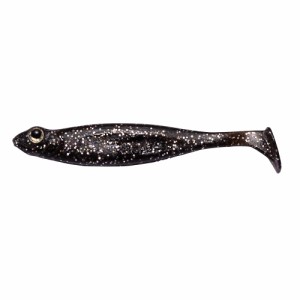 メガバス HAZEDONG SHAD 3(ハゼドンシャッド)(VIOS MINERAL) ブラック/シルバーフレーク [メール便]