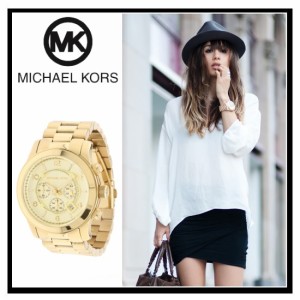 【大人気】 MICHAEL KORS（マイケルコース) レディース 腕時計 クロノグラフウォッチウォッチ GOLD MK8077【国内即納】【正規品】