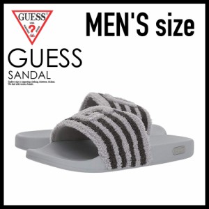 日本未入荷!  GUESS  ゲス IBSEN イプセン メンズ サンダル ボーダー ダーク グレー IBSEN DARK GRAY FABRIC