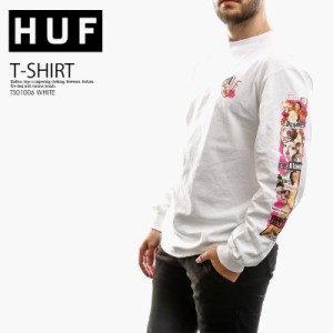 HUF (ハフ) DESIRE L/S TEE (ディザイア L/S ティー) ユニセックス カットソー 長袖 Tシャツ WHITE (ホワイト) TS01006