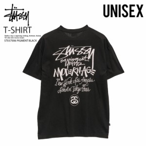 STUSSY (ステューシー) MODERN AGE 50-50 SS TEE トップス Tシャツ メンズ レディース 半袖  ST037006 PIGMENT BLACK