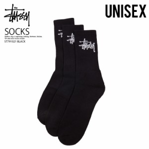 STUSSY (ステューシー）GRAFFITI CREW SOCK 3 PACK ソックス 3Pセット 靴下 メンズ レディース ST791021 BLACK