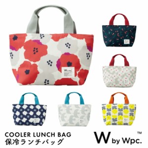 W by Wpc. 保冷ランチバッグ COOLER LUNCH BAG 保冷 保冷剤ポケット アルミ生地 撥水 さくらんぼ 鳥 柄物 花柄 鳥 北欧 ナチュラル おし