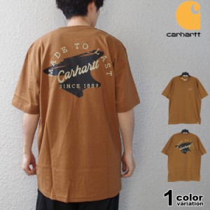 カーハート Tシャツ Carhartt プリント Tシャツ 半袖 メンズ ヘビーウェイト 厚手 USAモデル 大きいサイズ ストリート [106153]