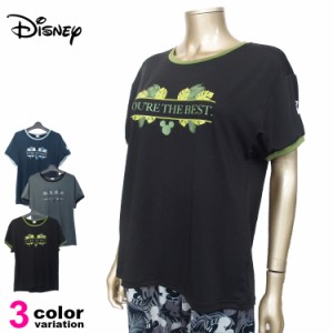 Disney (ディズニー)  Tシャツ ミッキー レディース フィットネスウェア スポーツウェア トレーニングシャツ (3色) [12012749]【メール便