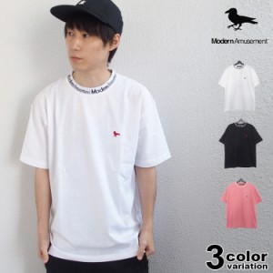 モダンアミューズメント Tシャツ オーバーサイズ Modern Amusement BIG TEE 19LTN-MA016 ワイドシルエット ホワイト ブラック ピンク 別