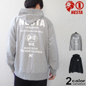 ネスタブランド パーカー プルオーバー NESTA BRAND JAPAN加工 ネスタ ロゴ プルパーカー (nesta brand スウェット 裏毛 トップス ネスタ