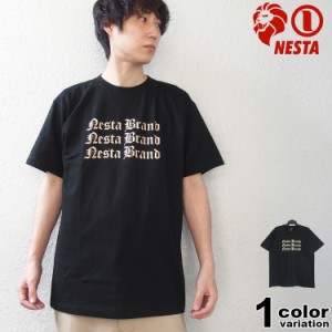 ネスタブランド NESTA BRAND Tシャツ 半袖 ネスタ Tシャツ メンズ JAPAN加工 ゴールドペースト T 232NB1027B 2023　新作