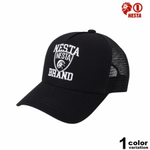 ネスタブランド NESTA BRAND キャップ エンブレム ロゴ 刺繍 メッシュ キャップ (nesta brand キャップ  メンズ レディース 232NB8702B 