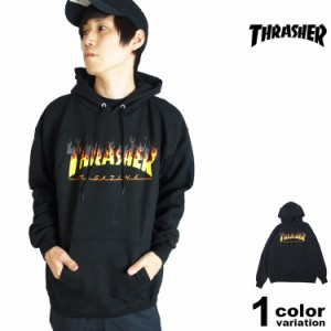 THRASHER スラッシャー パーカー スウェット プルオーバー メンズ フレイムロゴ BBQ HOOD メンズ レディース 大きいサイズ [144640]