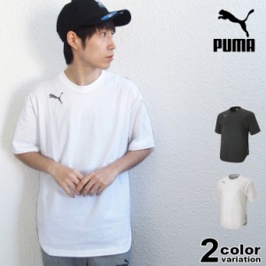 PUMA プーマ 半袖 Tシャツ FTBLNXT HYBRID SS ロゴ Tシャツ (puma tシャツ ブラック ホワイト657034 2020年 新作) 【メール便可】