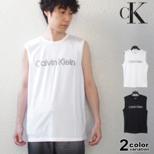 カルバンクライン ラッシュガード ノースリーブ Tシャツ Calvin Klein Light Weight Quick Dry Tank 水着 吸汗速乾 ドライ メッシュ UPF4