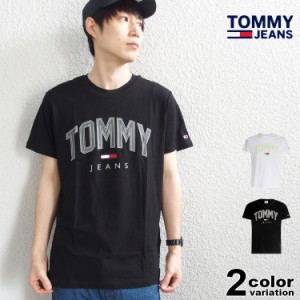 トミージーンズ Tシャツ TOMMY JEANS TJM SHADOW TOMMY PRINT TEE EUモデル 大きいサイズ  ホワイト メンズ レディース [DM0DM10226] 