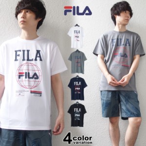 FILA フィラ 半袖 Tシャツ メンズ 吸水速乾 吸汗 ドライ フィット トレーニングシャツ ランニング ダンス フィットネス [FM6510] 【メー