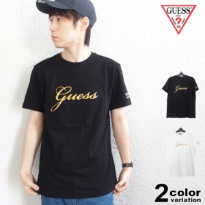 ゲス GUESS Tシャツ  半袖 メンズ レディース 筆記体 立体 ロゴ Tシャツ (guess  tシャツ ML2K8524MI) 