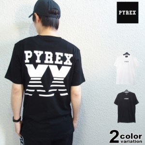 パイレックス PYREX Tシャツ 半袖 丸首 クルーネック メンズ EUモデル PX41217 (pyrex tシャツ tシャツ ロゴ 大きいサイズ)【メール便対