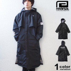 リバーサル ベンチコート reversal rvddw BLACK BENCH COAT [rv23aw305] ロングクート 中綿ジャケット アウター 格闘技 カジュアル スポ