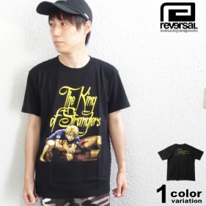 リバーサル Tシャツ 半袖 reversal THE KING OF STRANGLERS ケンガンアシュラ コラボ 今井コスモ ブラック 格闘技 RVKA004 ストリート)【