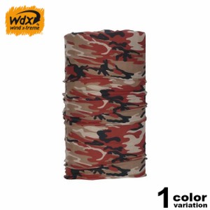 WDX ウインド エクストリーム ネックウォーマー 多機能ヘッドウエア  CAMOUFLAGE RED メンズ レディース マルチウォーマー バンダナ 【ト