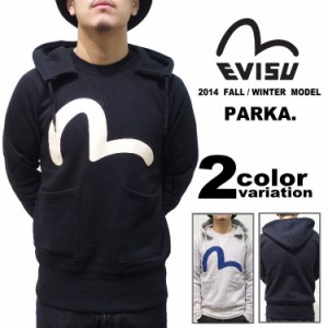 EVISU エヴィス パーカー プルオーバー カモメマーク(2色) [EVISU HOOD KAMOME]