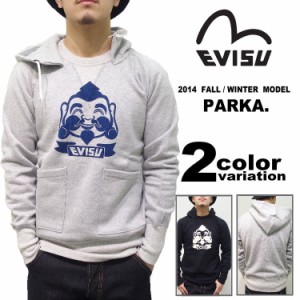 EVISU エヴィス パーカー プルオーバー フェイスマーク(2色) [EVISU HOOD FACE]