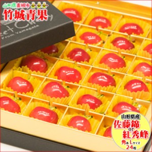 【出荷中】山形県産 さくらんぼ 佐藤錦or紅秀峰 プレミアムボックス(秀品/Lサイズ/24粒)※日時指定はメールで※