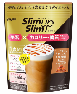 アサヒ スリムアップスリム シェイク キャラメルラテ 360g 4個セット【送料無料】