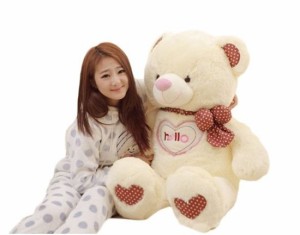 ぬいぐるみ　テディペア　特大　クマ　抱き枕　子供のプレゼントバレンタインデー/ふわふわぬいぐるみ/サイズ：90cm