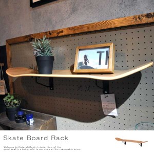 Skate Board Rack スケートボードラック　(アメリカン，収納，棚，一段，取り付け，ヴィンテージ，雑貨屋)