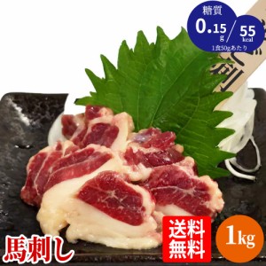 【送料無料】折戸の新鮮馬刺し「上霜カルビ刺し 1kg 約50g×20P（約20人前）」馬刺し専用醤油・しょうが・にんにく付き