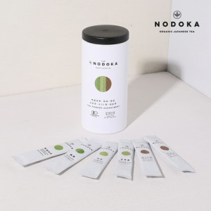 NODOKA（ノドカ） オーガニック日本茶パウダー スティック 全種アソートセット (各2本入) 抹茶 特選抹茶 玄米茶 煎茶 ほうじ茶 和紅茶 | 