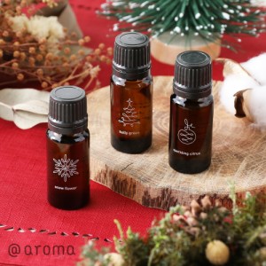 アットアロマ holiday gift 10ml エッセンシャルオイルブレンド 10ml 単品 | 【クリスマス限定】【数量限定】 エッセンシャルオイル ブレ