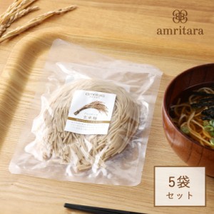 アムリターラ amritara 玄米麺 100g ×5袋セット | 玄米 玄米麺 セット 半生タイプ ライスヌードル パスタ グルテンフリー 半生麺 低GI値