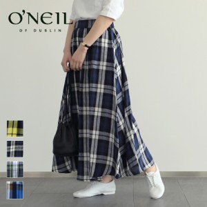 【2024春夏】オニール オブ ダブリン #805 TARTAN GATHER FLARED SKIRT タータンチェック柄 フレアスカート 2024SS 0523