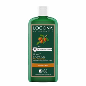 LOGONA ロゴナ シャインシャンプー アルガン 250ml | ヘアケア シャンプー ボトル ツヤ さらさら くせ毛 うねり 広がり パサつき サラサ