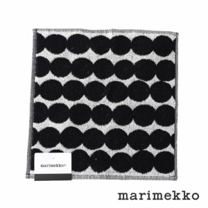 【正規販売店】マリメッコ marimekko ミニタオル MINI TOWEL 30X30 RASYMATTO ラシィマット ホワイト×ブラック(99) ハンドタオル ハンカ