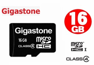 16GB microSDHCカード Gigastone 16GB class4 マイクロsdメモリカード アダプター付き  GJM4/16G ギガストーン 高い信頼