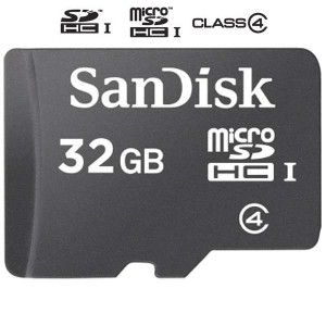 サンディスク microSDHCカード 32GB Class4 変換アダプタ付き SDSDQ-032G-J35U 防水 高耐久性