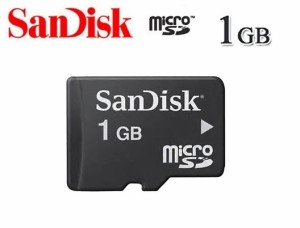 1GB サンディスク マイクロSDカード 1GB SanDisk microSDカード 1GB 安心保障1年付 携帯電話メモリ バルク品 カードケース付属